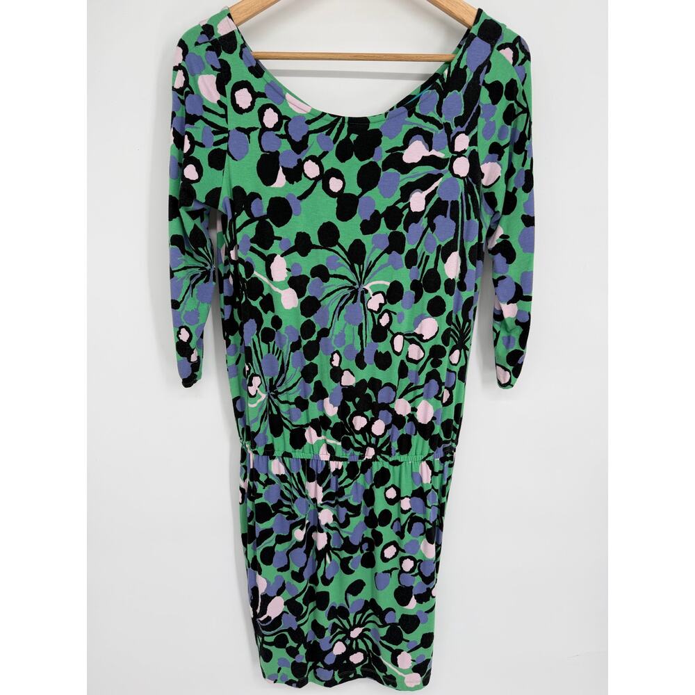 Tori Richard Dress Women’s Small Floral Tropical Drop Waist Vacation‎ Resortwear